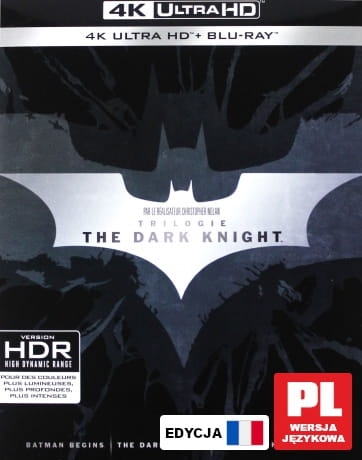 BATMAN  POCZĄTEK  MROCZNY BRYCERZ  POWSTAJE 6 BLU RAY 4 K UHD