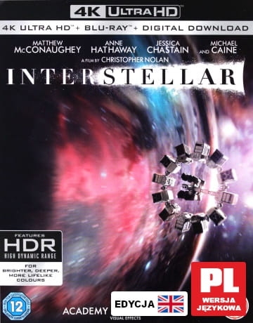 INTERSTELLAR BLU-RAY 4K 2 BLU-RAY UHD CAINE OLIVEIRA