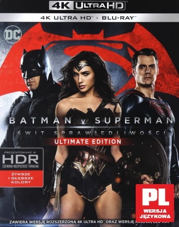BATMAN V SUPERMAN ŚWIT SPRAWIEDLIWOŚCI BLU-RAY 4K UHD 