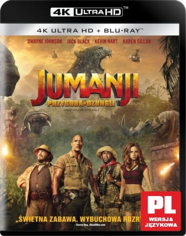 JUMANJI PRZYGODA W DŻUNGLI BLU-RAY 4K UHD