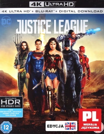 LIGA SPRAWIEDLIWOŚCI BLU RAY 4K UHD SNYDER AFFLECK 