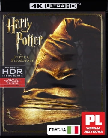 HARRY POTTER I KAMIEŃ FILOZOFICZNY BLU RAY 4K UHD 