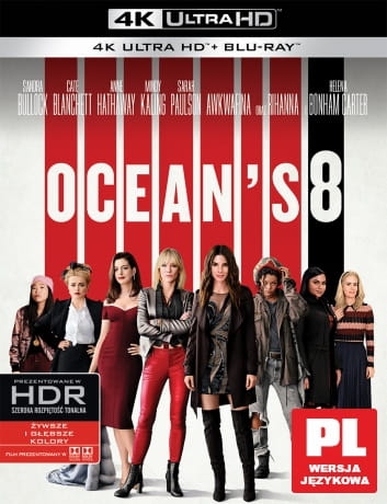 OCEAN'S 8 BLU RAY 4K UHD ROSS BRENNER 