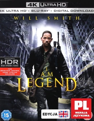 JESTEM LEGENDĄ BLU RAY 4K UHD SMITH WALTERS 