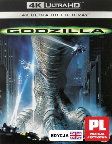 GODZILLA BLU RAY 4K UHD EMMERICH BRODERICK 