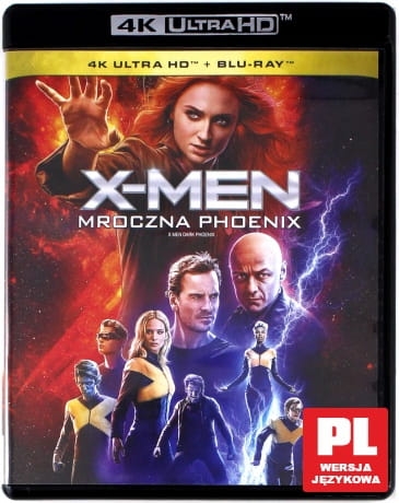 X MEN MROCZNA PHOENIX BLU RAY 4K UHD LAWRENCE 