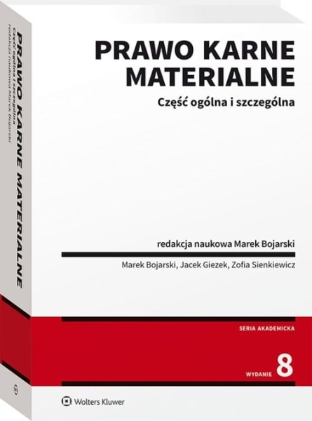 PRAWO KARNE MATERIALNE CZĘŚĆ OGÓLNA I SZCZEGÓLNA W 8