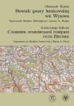 SŁOWNIK GWARY ŁEMKOWSKIEJ WSI WYSOWA