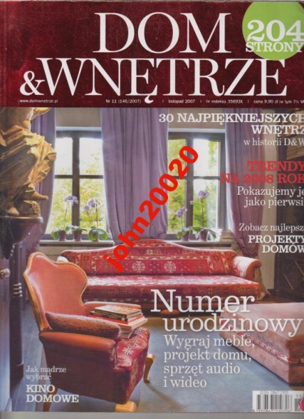 11/2007 DOM & WNĘTRZE .KINO DOMOWE