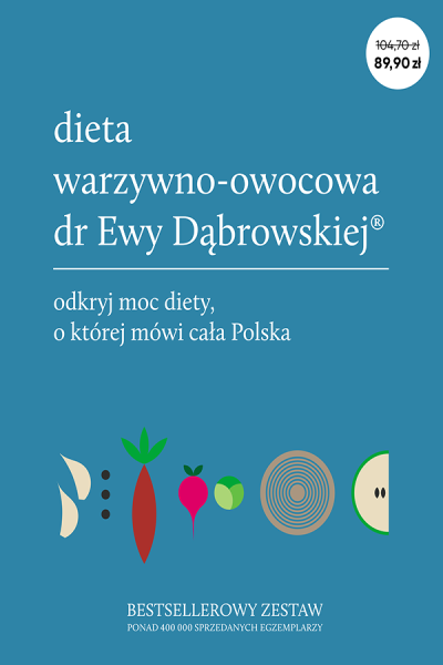 PAKIET DIETA WARZYWNO OWOCOWA DR EWY DĄBROWSKIEJ