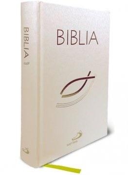 BIBLIA Z RYBKĄ BIAŁA Z PAGINATORAMI TW