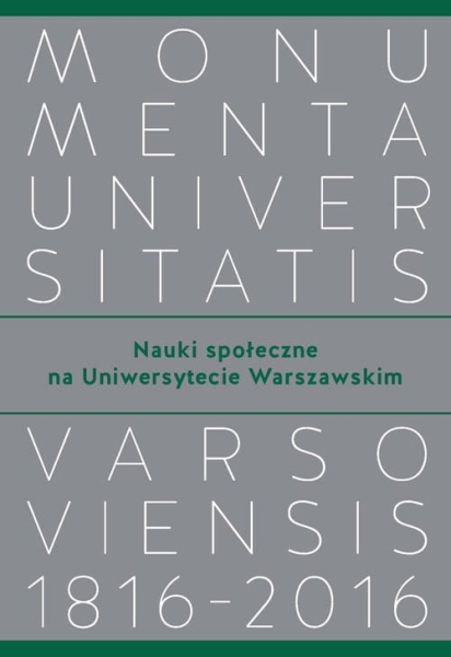 NAUKI SPOŁECZNE NA UNIWERSYTECIE WARSZAWSKIM