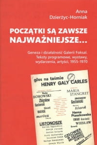 POCZĄTKI SĄ ZAWSZE NAJWAŻNIEJSZE ANNA HORNIAK 