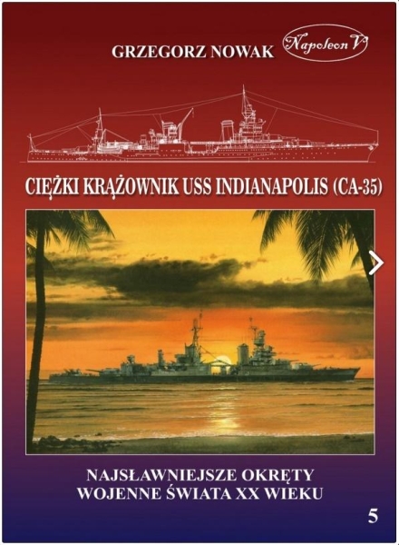 AMERYKAŃSKI CIĘŻKI KRĄŻOWNIK USS INDIANAPOLIS NOWAK