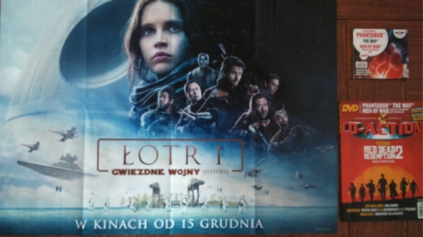 GWIEZDNE WOJNY  ŁOTR 1 PLAKAT 82X59 CM + CD ACTION