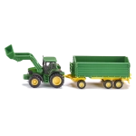 SIKU FARMER TRAKTOR JOHN DEERE Z PRZYCZEPĄ