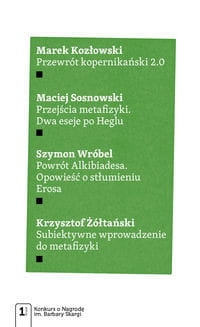 CZTERY ESEJE METAFIZYCZNE PRACA ZBIOROWA 