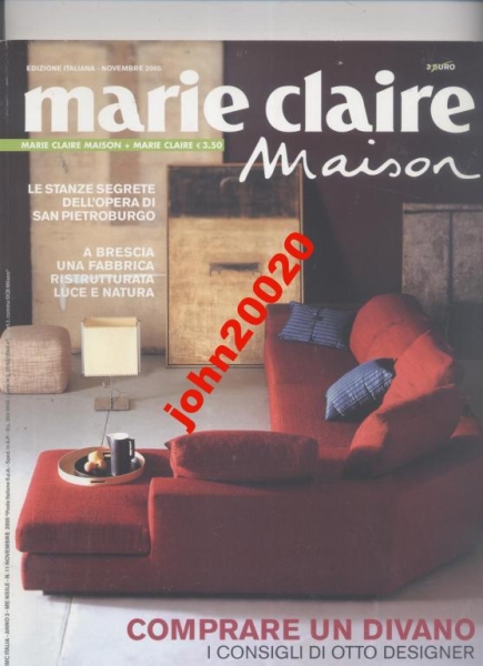 MARIE CLAIRE MAISON NOVEMBRE 2005 ITALY