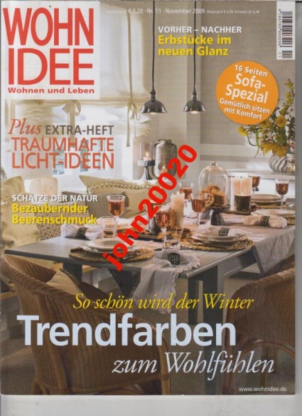 11/2009 WOHN IDEE.WOHNEN UND LEBEN