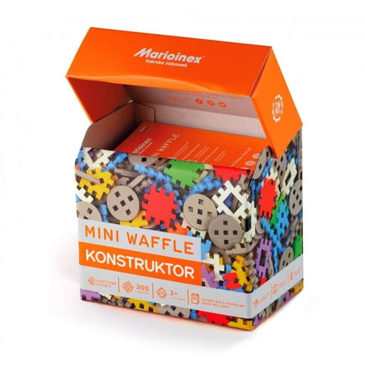 MINI WAFFLE 300 ELEMENTÓW KONSTRUKTOR KLOCKI