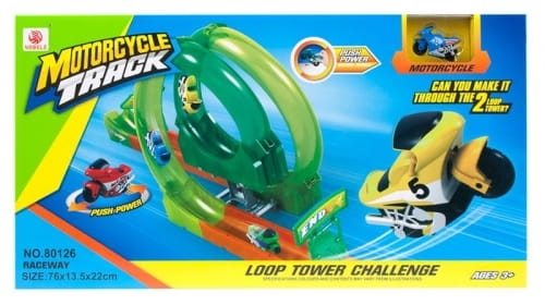 TOR MOTOCYKLOWY Z AKCESORIAMI MEGA CREATIVE