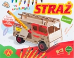 SKŁADAKI DREWNIAKI STRAŻ POŻARNA ZABAWKA