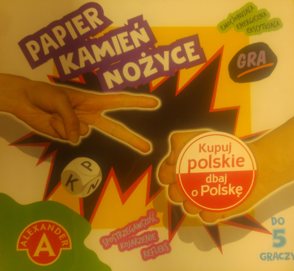 PAPIER KAMIEŃ NOŻYCE MYŚLENIE SPOSTRZEGAWCZOŚĆ GRA