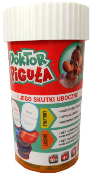 DOKTOR PIGULA EKSPERYMENTY KARTY HASLO KOLORY