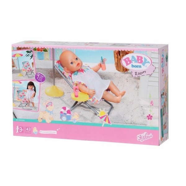 BABY BORN LEZAK Z AKCESORIAMI