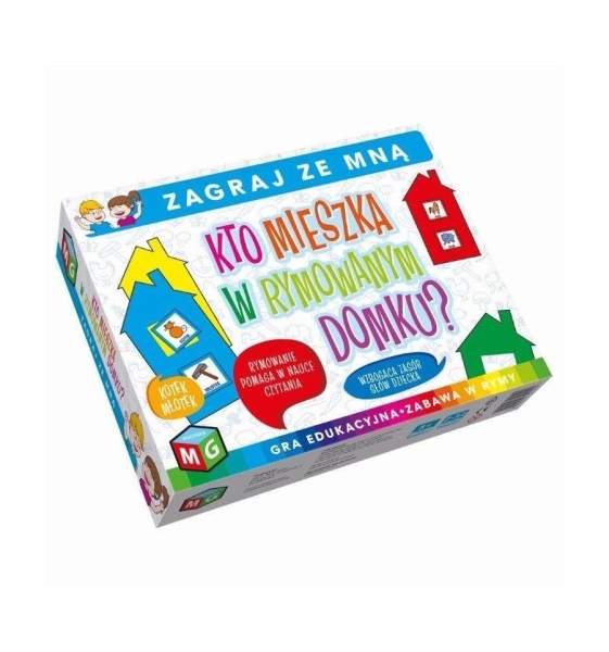 KTO MIESZKA W RYMOWANYM DOMKU NAUKA CZYTANIE KOLORY