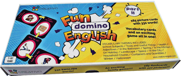 GRA EDUKACYJNA FUN DOMINO ENGLISH PART II 