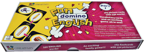 GRA EDUKACYJNA FUN DOMINO ENGLISH PART I 