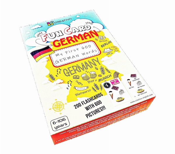 FUN CARD XXL MY FIRST 600 GERMAN WORDS EDUKACYJNA
