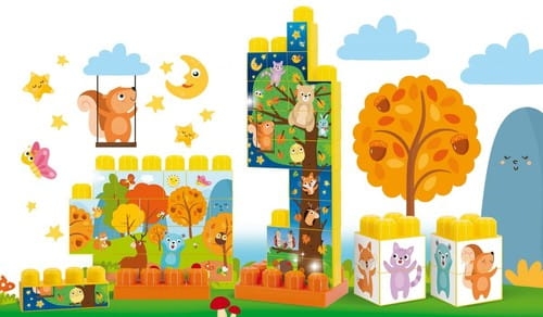 CAROTINA BABY KLOCKI Z OBRAZKIEM 2 GRA EDUKACYJNA