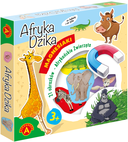 GRA EDUKACYJNA MAGNESIAKI AFRYKA DZIKA OBRAZKI 