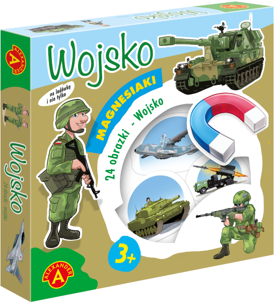 GRA EDUKACYJNA DLA DZIECI MAGNESIAKI WOJSKO 
