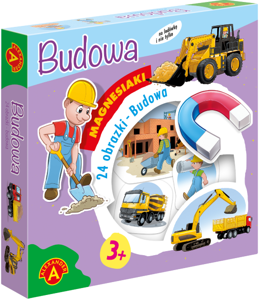 GRA EDUKACYJNA DLA DZIECI MAGNESIAKI BUDOWA 