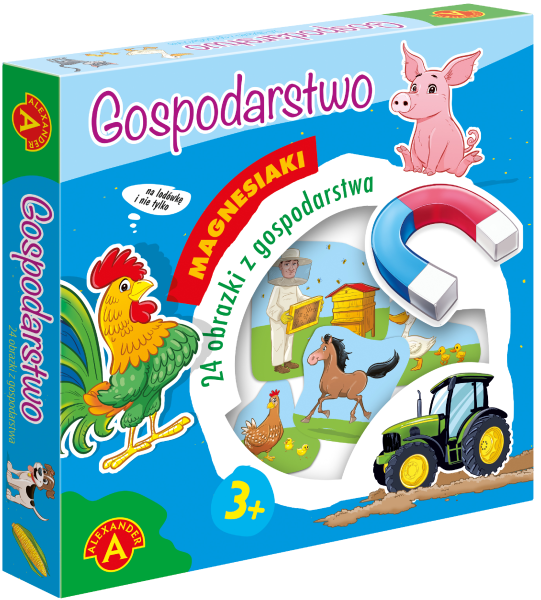 GRA EDUKACYJNA DLA DZIECI MAGNESIAKI GOSPODARSTWO