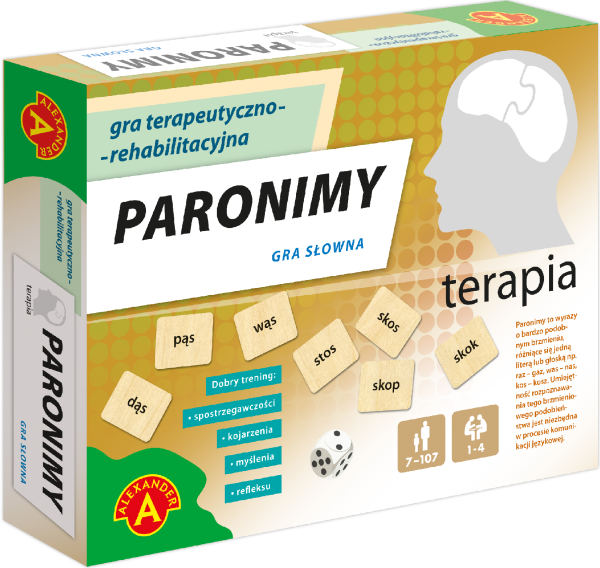 GRA TERAPEUTYCZNO REHABILITACYJNA TERAPIA PARONIMY