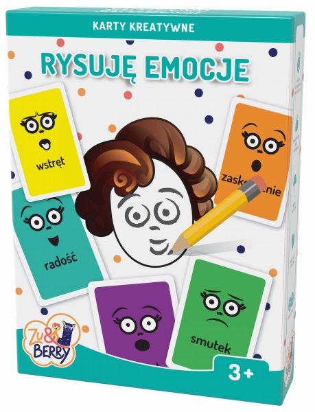 GRA EDUKACYJNA RYSUJE EMOCJE KARTY WERBALIZACJA