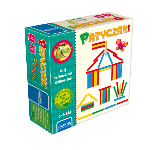 GRA EDUKACYJNA PATYCZAKI GRAM ZE SMOKIEM OBIBOKIEM