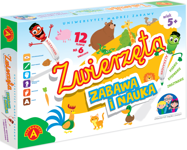 UNIWERSYTET MADREJ ZABAWY ZWIERZETA GRA EDUKACYJNA