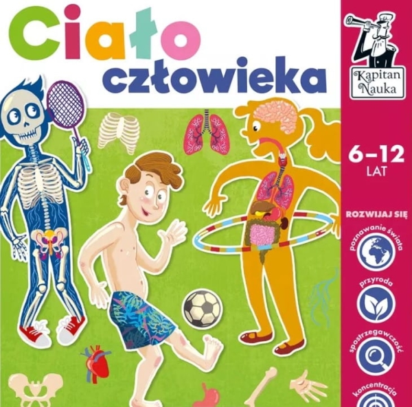 KAPITAN NAUKA GRA PLANSZOWA CIALO CZLOWIEKA