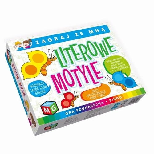 GRA EDUKACYJNA ZAGRAJ ZE MNA LITERKOWE MOTYLE 