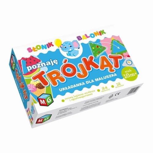 GRA EDUKACYJNA SLONIK BALONIK POZNAJE TROJKAT