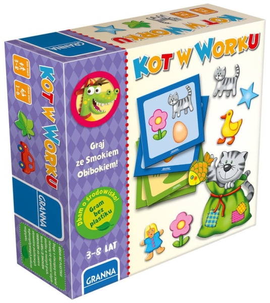 GRA PLANSZOWA KOT W WORKU GRAM ZE SMOKIEM OBIBOKIEM