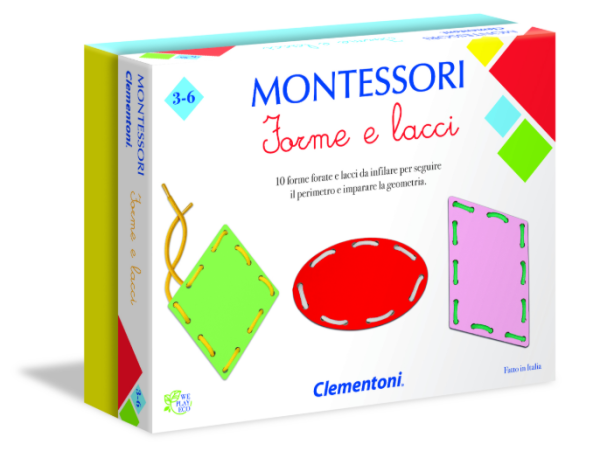 GRA EDUKACYJNA MONTESSORI FIGURY I SZNUROWKI