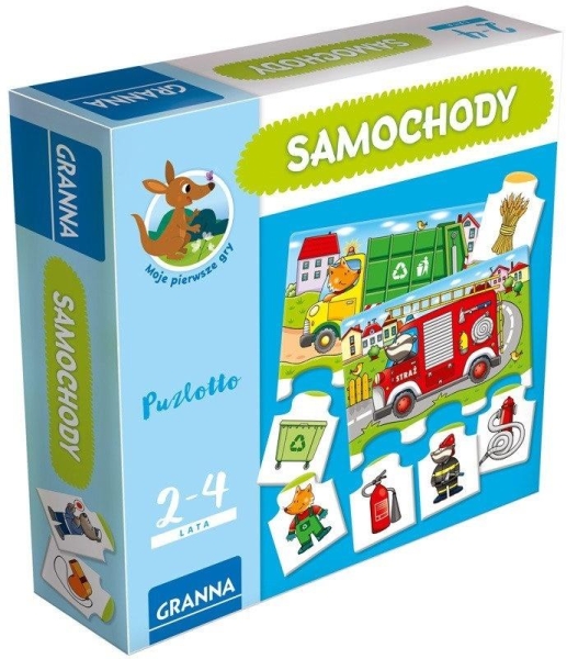 SAMOCHODY GRA EDUKACYJNA RADIOWOZY WOZY STRAZACKIE