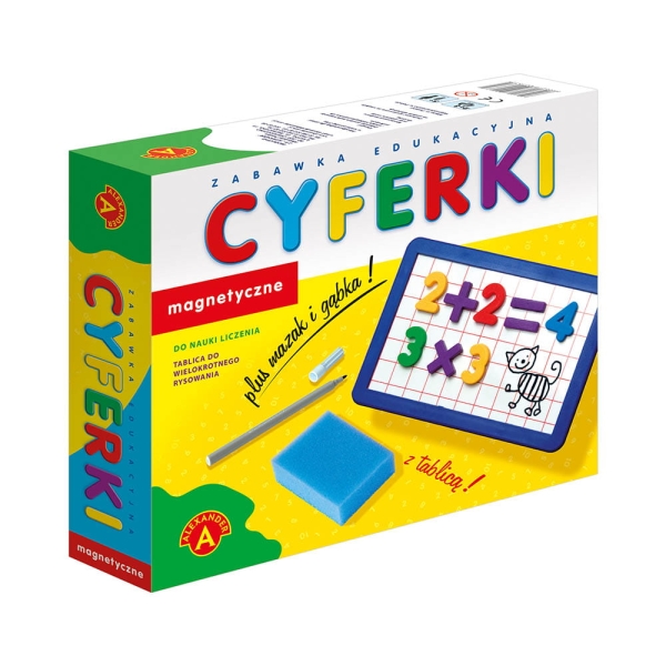 ZABAWKA  CYFERKI MAGNETYCZNE Z TABLICĄ