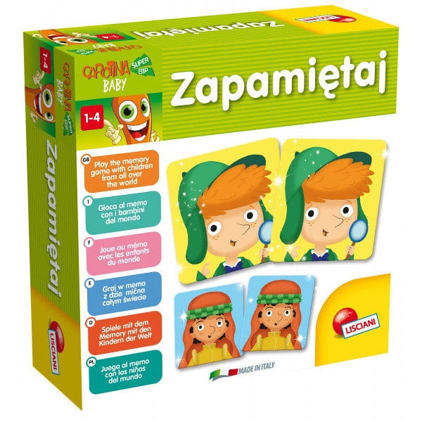 LISCIANI KAROTKA BABY GRA EDUKACYJNA ZAPAMIĘTAJ